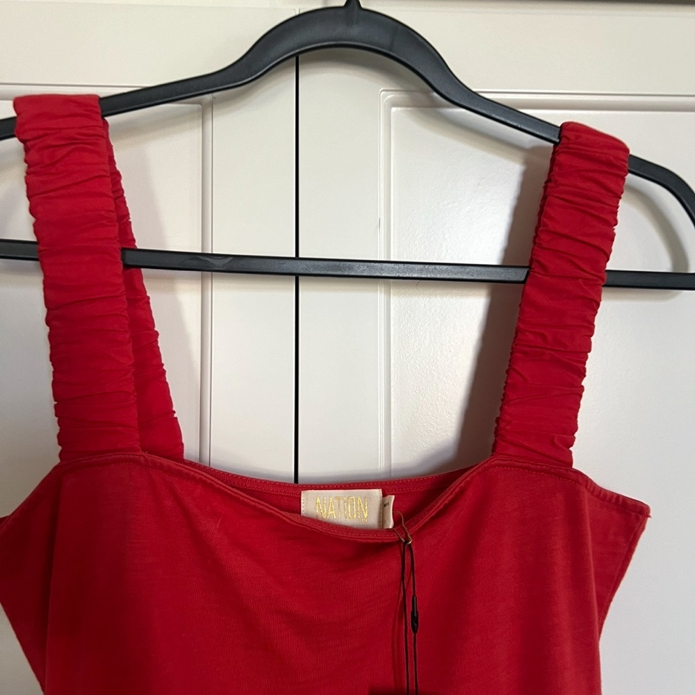 Nation LTD Red Sleeveless Dress